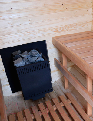 Изображение товара Баня-бочка КомфортПром с печным узлом / 10331342 (2м)