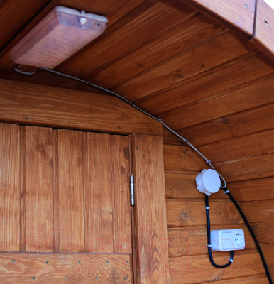 Изображение товара Баня-бочка КомфортПром с печным узлом / 10331342 (2м)