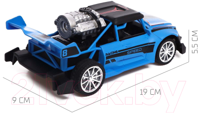 Радиоуправляемая игрушка Автоград Машина Smoke / 9061880 (синий)