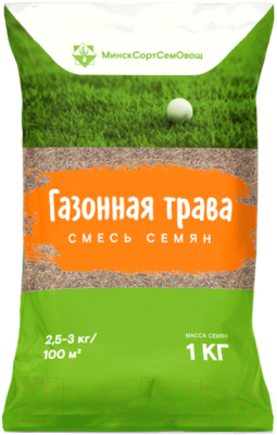 Семена газонной травы МинскСортСемОвощ Газон Люкс DSV (1кг)
