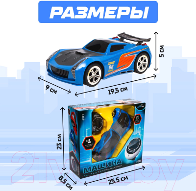 Радиоуправляемая игрушка Автоград Машина Voice / 7769824 (синий)