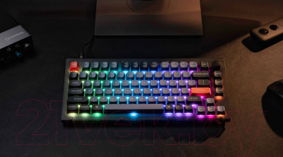 Клавиатура Keychron V1 Frosted Black RGB Hot-Swap Knob Red Switch / V1-C1-RU
