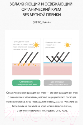 Крем солнцезащитный Derma Factory Cica 66% Sun Cream SFP40/PA+++ (30мл)