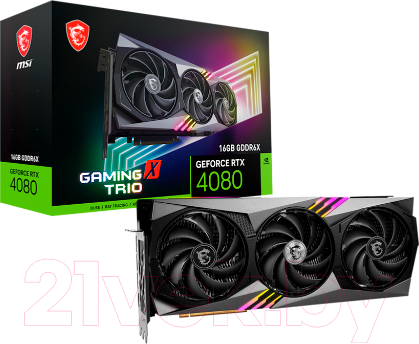 Видеокарта MSI GeForce RTX 4080 Gaming X Trio 16GB