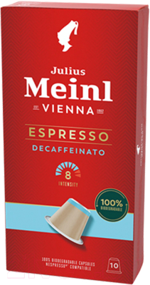Кофе в капсулах Julius Meinl Inspresso Biodegradable Espresso Decaffeinato (10шт)