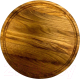 Разделочная доска DEKO Круглая DDG2525 (25см, дуб) - 