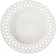 Тарелка столовая обеденная AksHome Delicate 20.3x3.8  (белый) - 