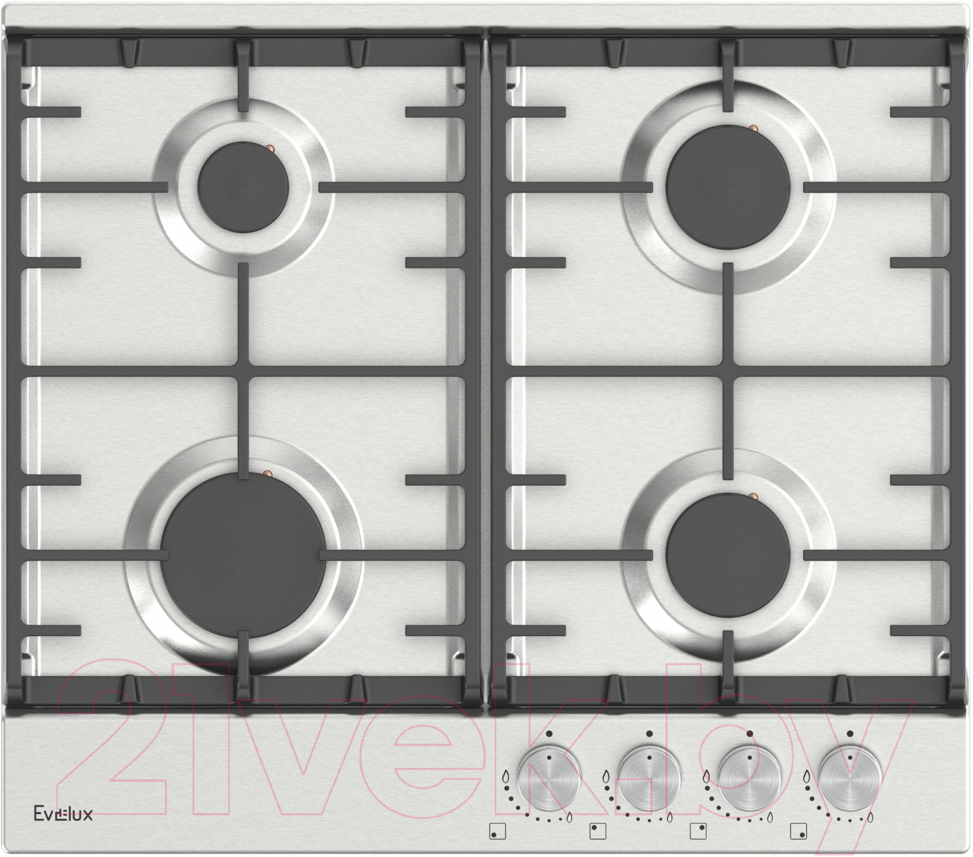 Газовая варочная панель Evelux HEG 600 X