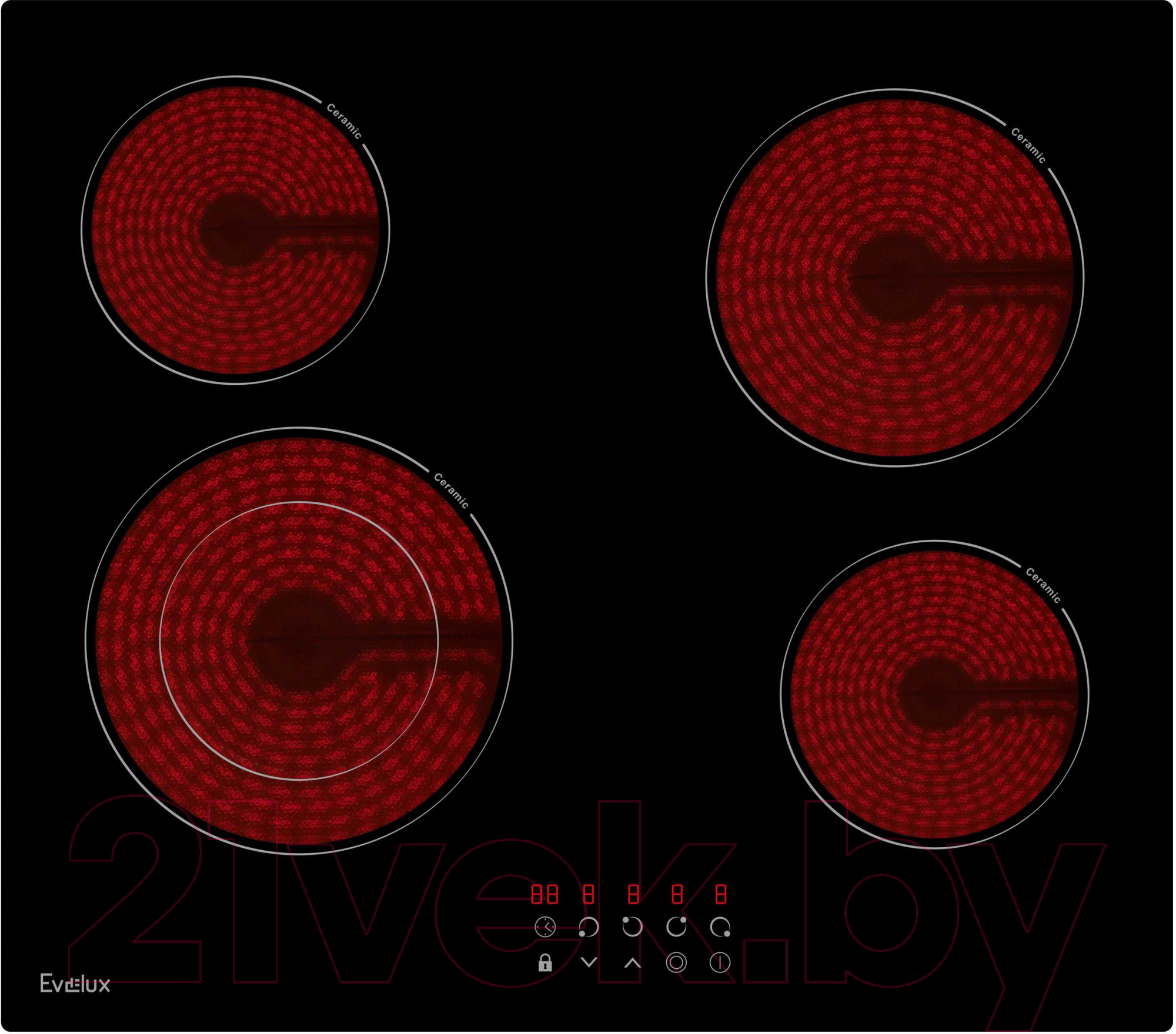 Электрическая варочная панель Evelux HEV 641 B