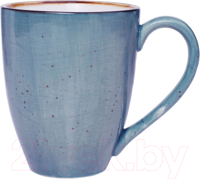 Чашка с блюдцем AksHome Vital (360мл, синий)