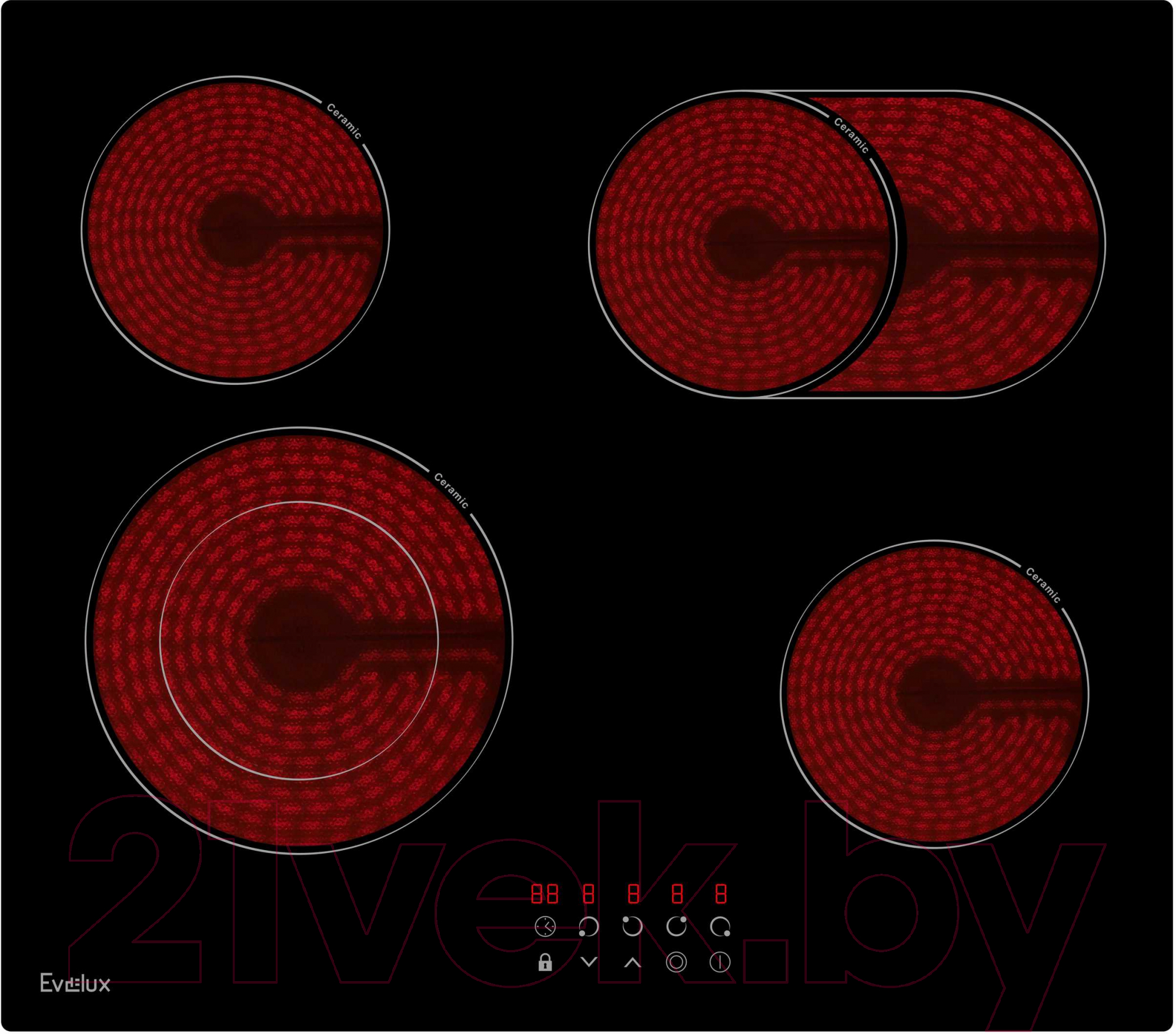 Электрическая варочная панель Evelux HEV 642 B