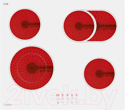 Электрическая варочная панель Evelux HEV 642 W
