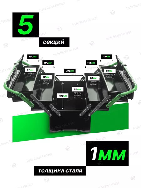 Ящик для инструментов RockForce RF-NTBC123(54649)