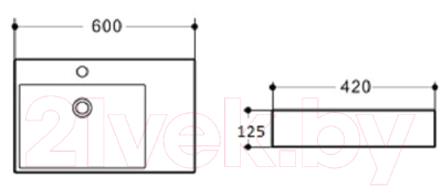 Купить Умывальник Aquaceramika Vega AC5031L  