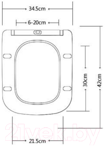 Унитаз напольный Taliente Carreto CR25200