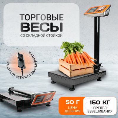 Весы платформенные Shtapler PW 150 30x40 складная стойка / 71057103