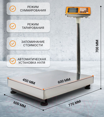 Весы платформенные Shtapler PW 300 45x60 / 71057098