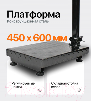 Весы платформенные Shtapler PW 300 45x60 складная стойка / 71057105