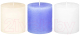Набор свечей El Casa Candeline 121101 (3шт, белый/голубой/молочный) - 