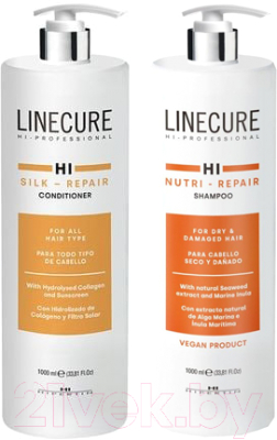 Набор косметики для волос Hipertin Шампунь Восстанавливающий 1л+Кондиционер для всех типов 1л