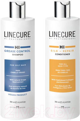 Набор косметики для волос Hipertin Шампунь для жирных волос 1л+Кондиционер для всех типов 1л