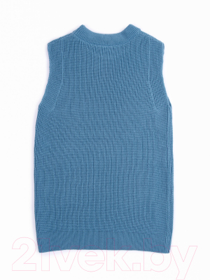 Жилет детский Amarobaby Knit Long / AB-OD21-KNITL10/19-122 (голубой, р. 122)