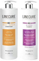 Набор косметики для волос Hipertin Шампунь для седых светлых волос+Кондиционер для всех типов  (1л+1л) - 