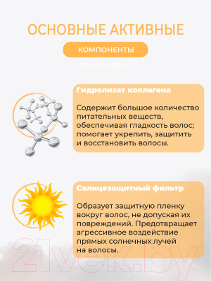 Набор косметики для волос Hipertin Шампунь для седых светлых волос+Кондиционер для всех типов (2x300мл)