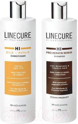 Набор косметики для волос Hipertin Шампунь для сухих и вьющихся волос+Кондиционер для всех типов (2x300мл)
