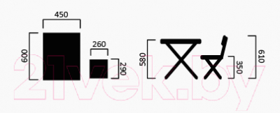 Изображение товара Комплект мебели с детским столом Ника С единорогом / КА2-М/1