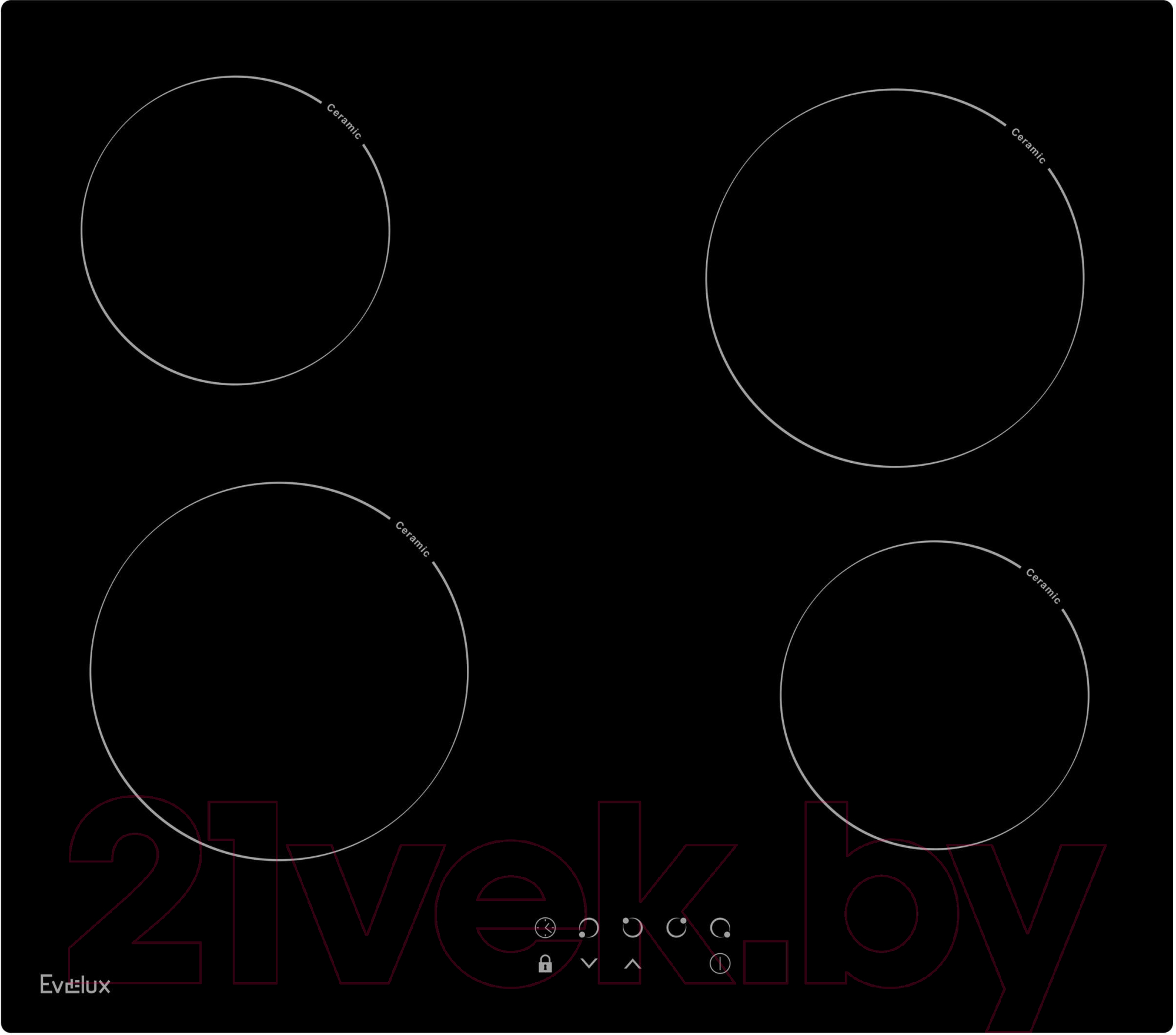 Электрическая варочная панель Evelux HEV 640 B