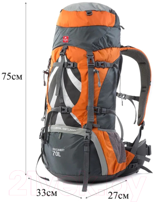 Рюкзак туристический Naturehike NH70B070-B / 6927595709016 (оранжевый)