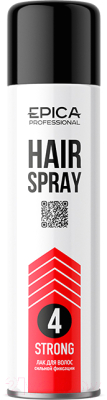 Лак для укладки волос Epica Professional Strong Сильной фиксации (400мл)