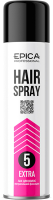 Лак для укладки волос Epica Professional Extrastrong экстрасильной фиксации (400мл) - 