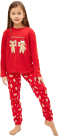 Пижама детская Mark Formelle 567726 (р.92-52, красный/печеньки на красном) - 