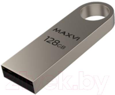 Usb flash накопитель Maxvi MK 128GB 2.0 (металлик/серебристый)