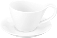 Чашка с блюдцем Elan Gallery Колоранс / 540753 (2пр, белый) - 