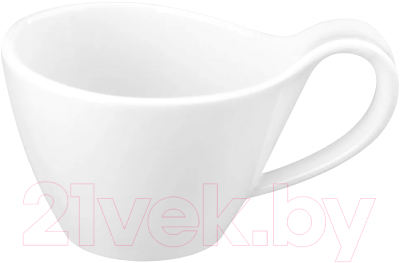 Чашка с блюдцем Elan Gallery Колоранс / 540753 (2пр, белый)