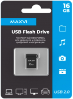 Usb flash накопитель Maxvi MM 16GB 2.0 (темно-серый) - 