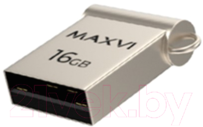 Usb flash накопитель Maxvi MM 16GB 2.0 (металлик/серебристый)