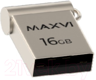 Usb flash накопитель Maxvi MM 16GB 2.0 (металлик/серебристый)