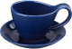 Чашка с блюдцем Elan Gallery Колоранс / 540754 (2пр, синий) - 