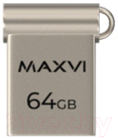 Usb flash накопитель Maxvi MM 64GB 2.0 (металлик/серебристый)