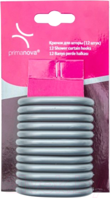 Изображение товара Кольца для шторки Primanova M-05414 (12шт, серый)