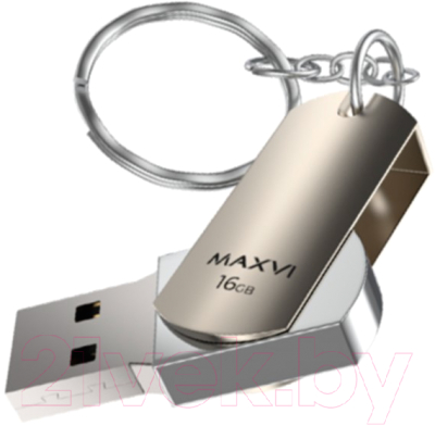 Usb flash накопитель Maxvi MR 16GB 2.0 (металлик/серебристый)