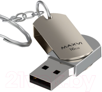Usb flash накопитель Maxvi MR 16GB 2.0 (металлик/серебристый)