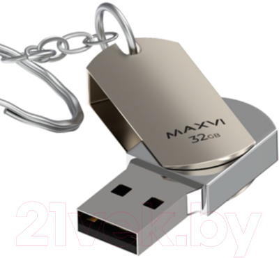 Usb flash накопитель Maxvi MR 32GB 2.0 (металлик/серебристый)