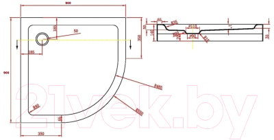 Изображение товара Душевой поддон Aquabath ABQ90