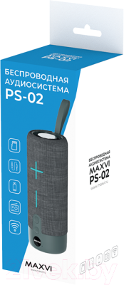 Портативная колонка Maxvi PS-02 (черный)