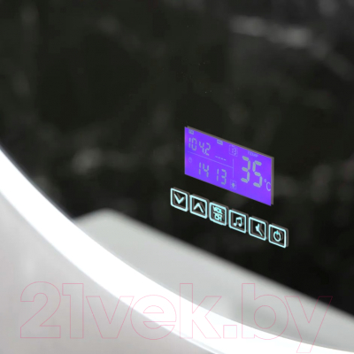 Зеркало Пекам Ring 70x70 / ring-70x70MP (с подсветкой, с многофункциональной панелью, подогревом)